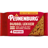 Peijnenburg ontbijtkoek dubbel lekker per stuk verpakt