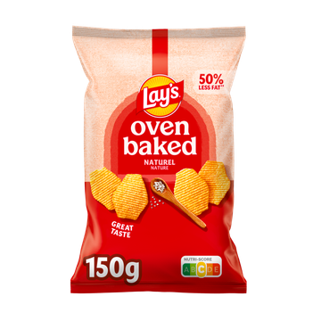 Lay's Oven Baked Naturel Chips 150 gr