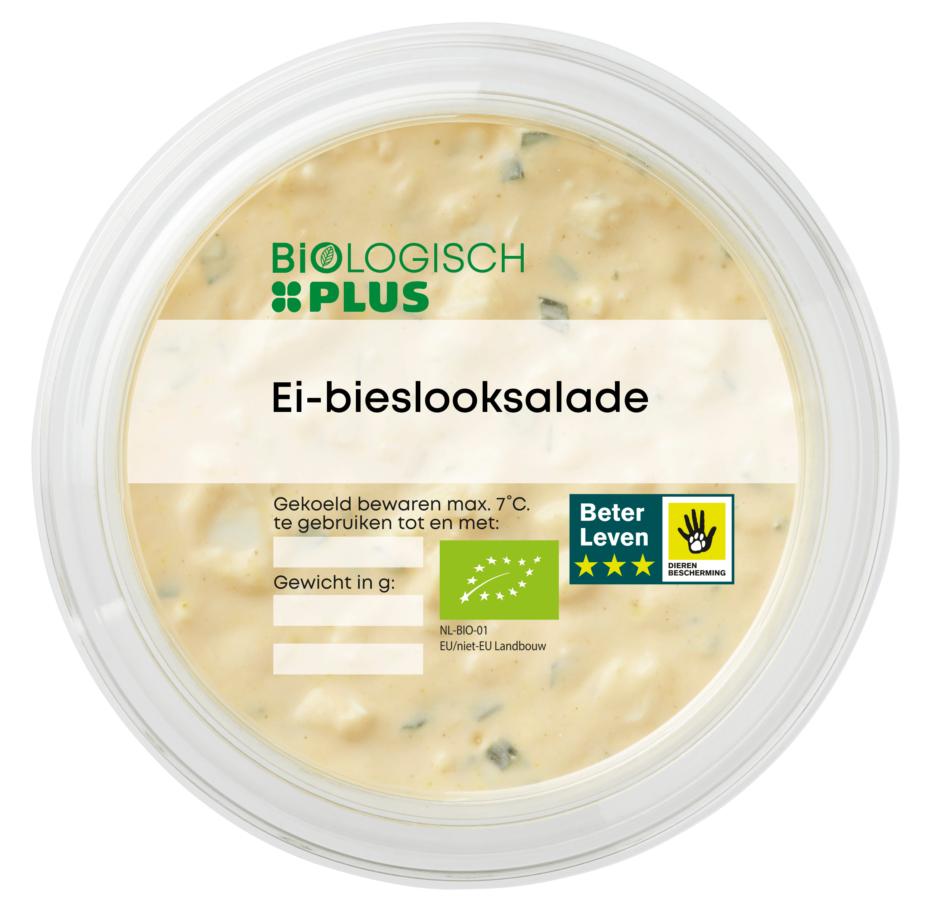 Biologisch PLUS Ei-bieslooksalade
