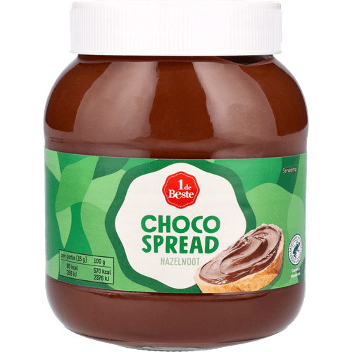 1 de Beste Chocospread hazelnoot