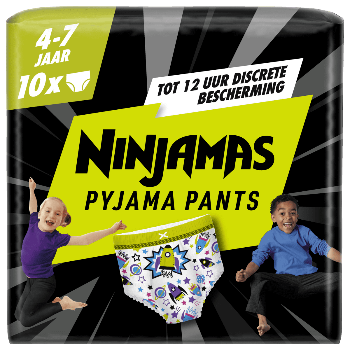 Ninjamas Pyjama Pants Jongen Maat 4-7 Jaar 10 stuks