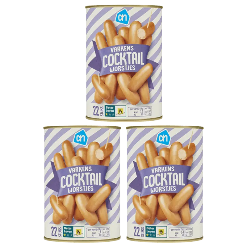 AH Cocktailworstjes 3-pack