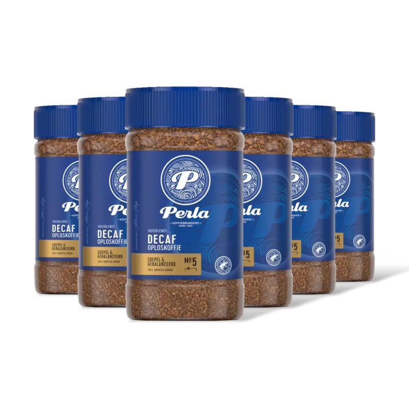 Perla Huisblends Decaf oploskoffie 6-pack