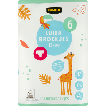 Jumbo Luierbroekjes Maat 6 15+ kg 18 Stuks