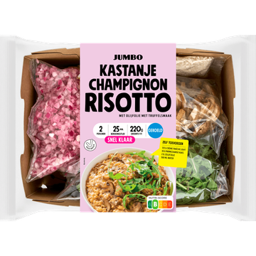 Jumbo Kastanje Champignon Risotto Verspakket 2 Personen