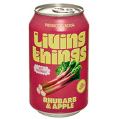 Living Things Living Things Prebiotic soda Rhubarb & Apple 330ml