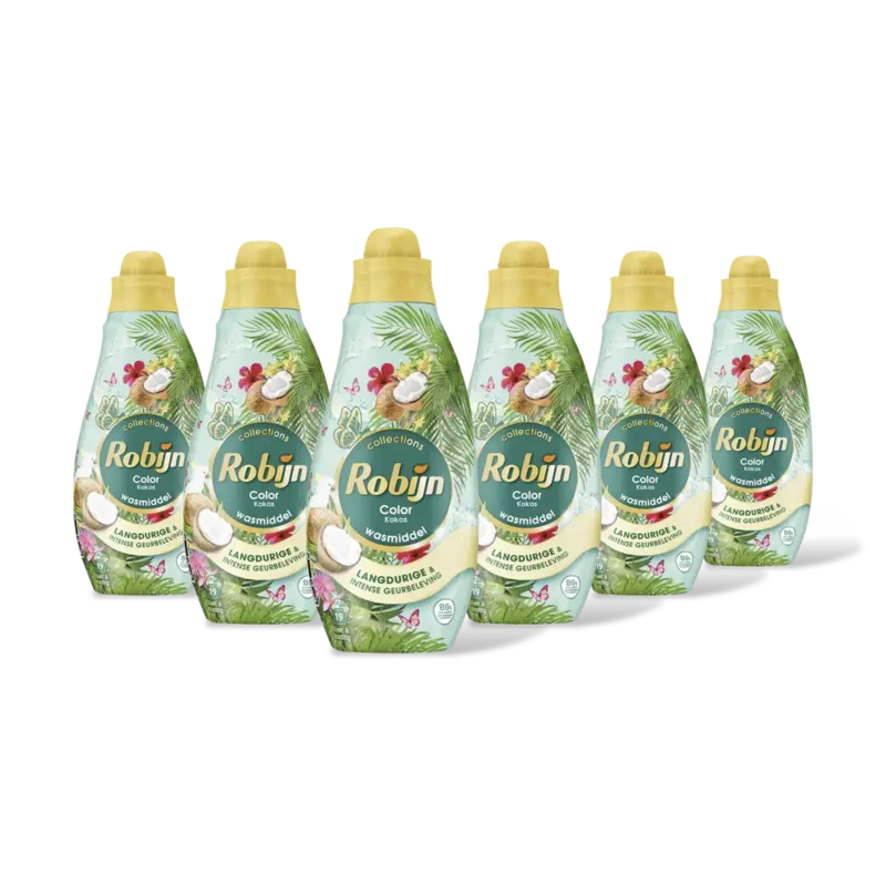 Robijn Color kokos wasmiddel 6-pack