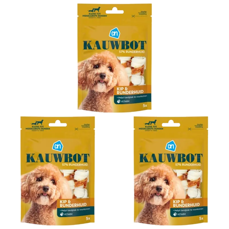 AH Kauwbot middelgrote hond 3-pack