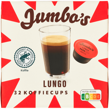 Jumbo's Lungo Dolce Gusto Compatible Koffiecups 32 Stuks