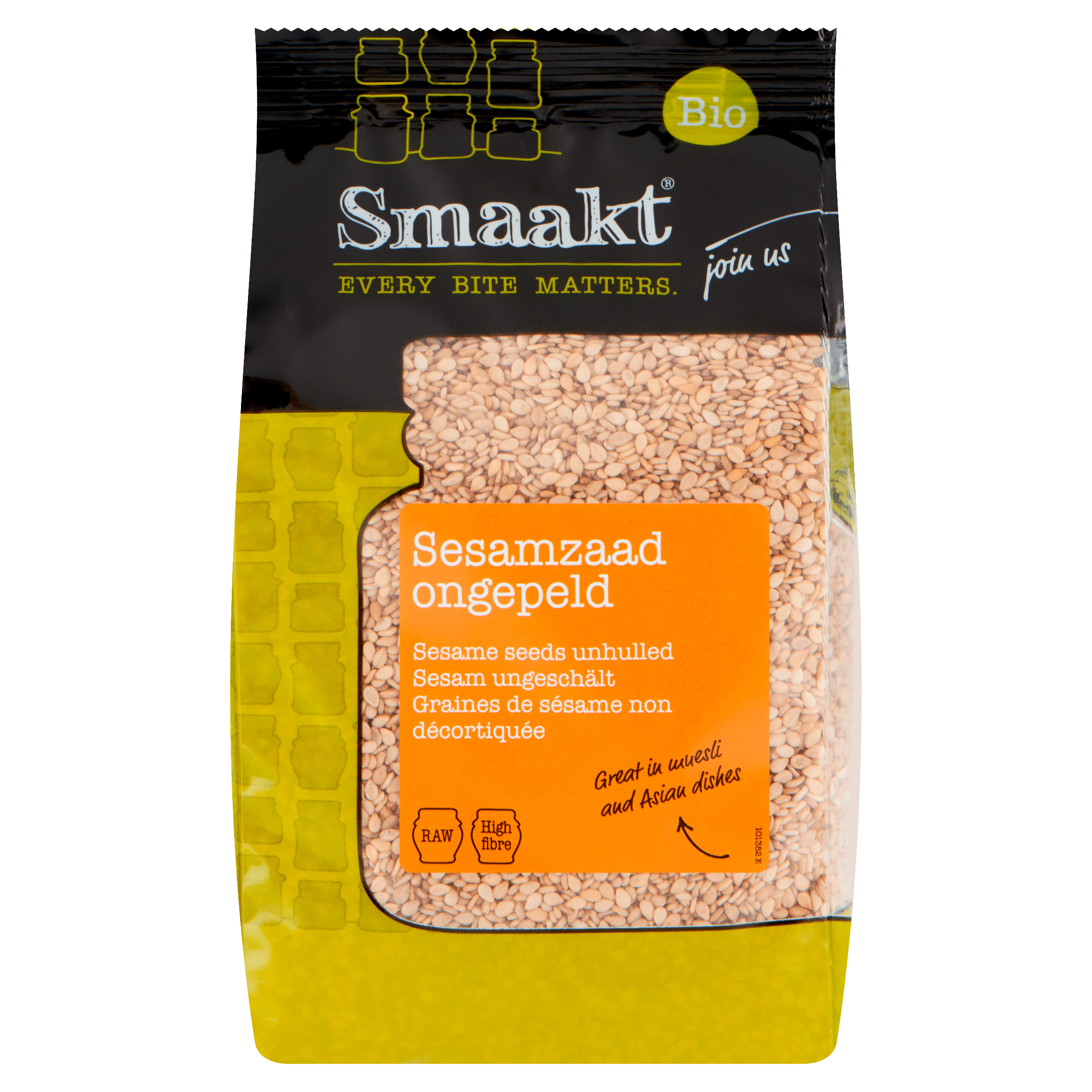 Smaakt Sesamzaad ongepeld biologisch