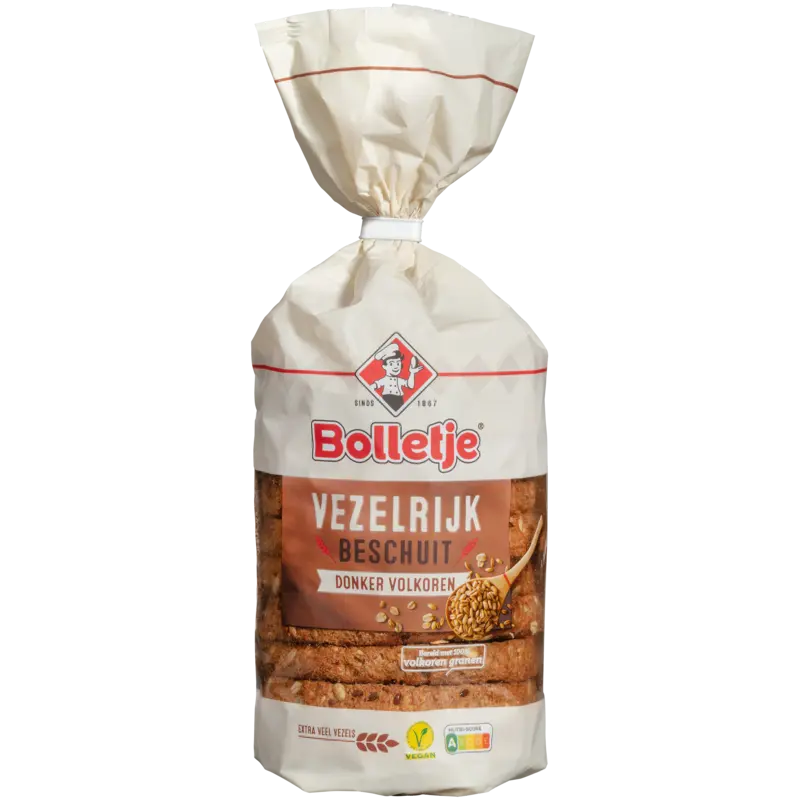 Bolletje Vezelrijk boeren beschuit volkoren