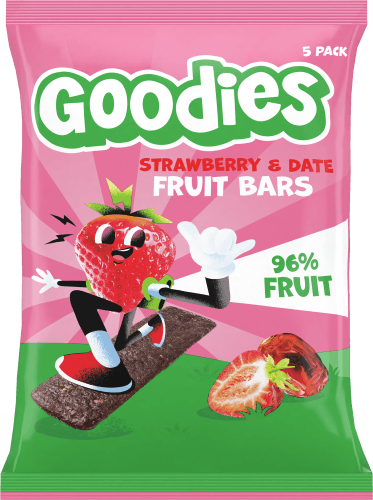 GOODIES Fruit bars strawberry&date 5 st.