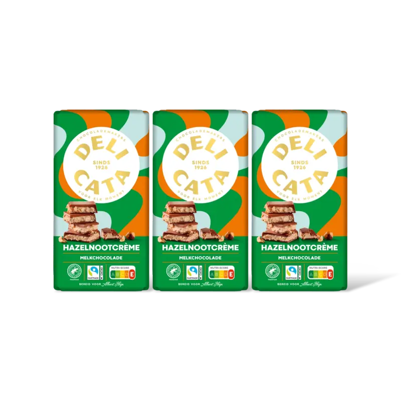 Delicata Hazelnootcreme 3-pack