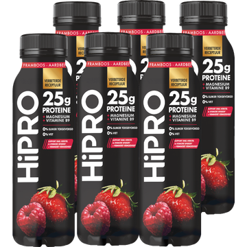 HiPRO Protein Drink Framboos Aardbei 300ml