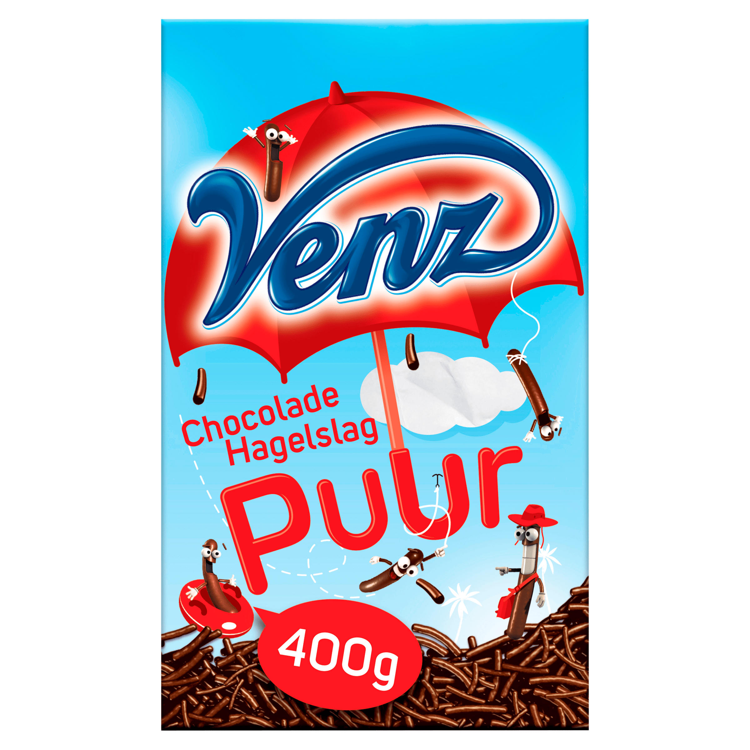Venz Chocoladehagelslag puur