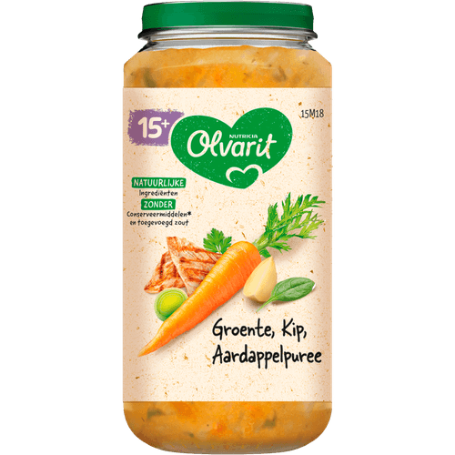 Olvarit 15+ Maanden groente kip aardappelpure