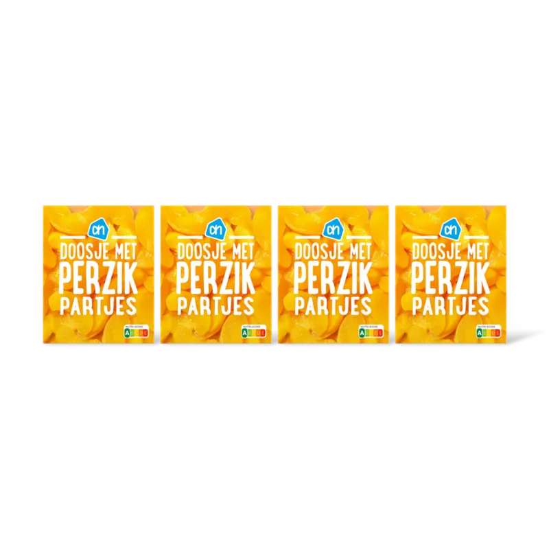 AH Doosje met perzikpartjes 4-pack