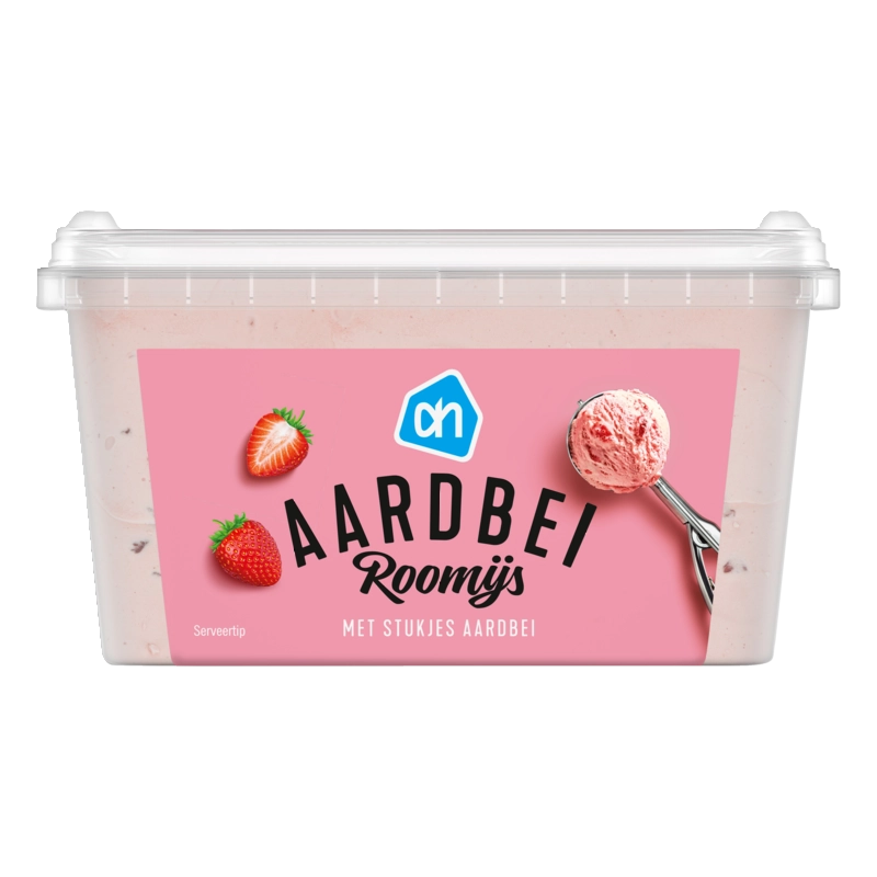 AH Roomijs aardbei