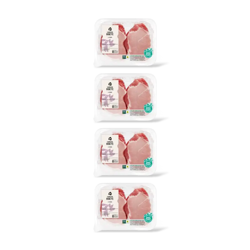 AH Varkensribeye naturel 4-pack