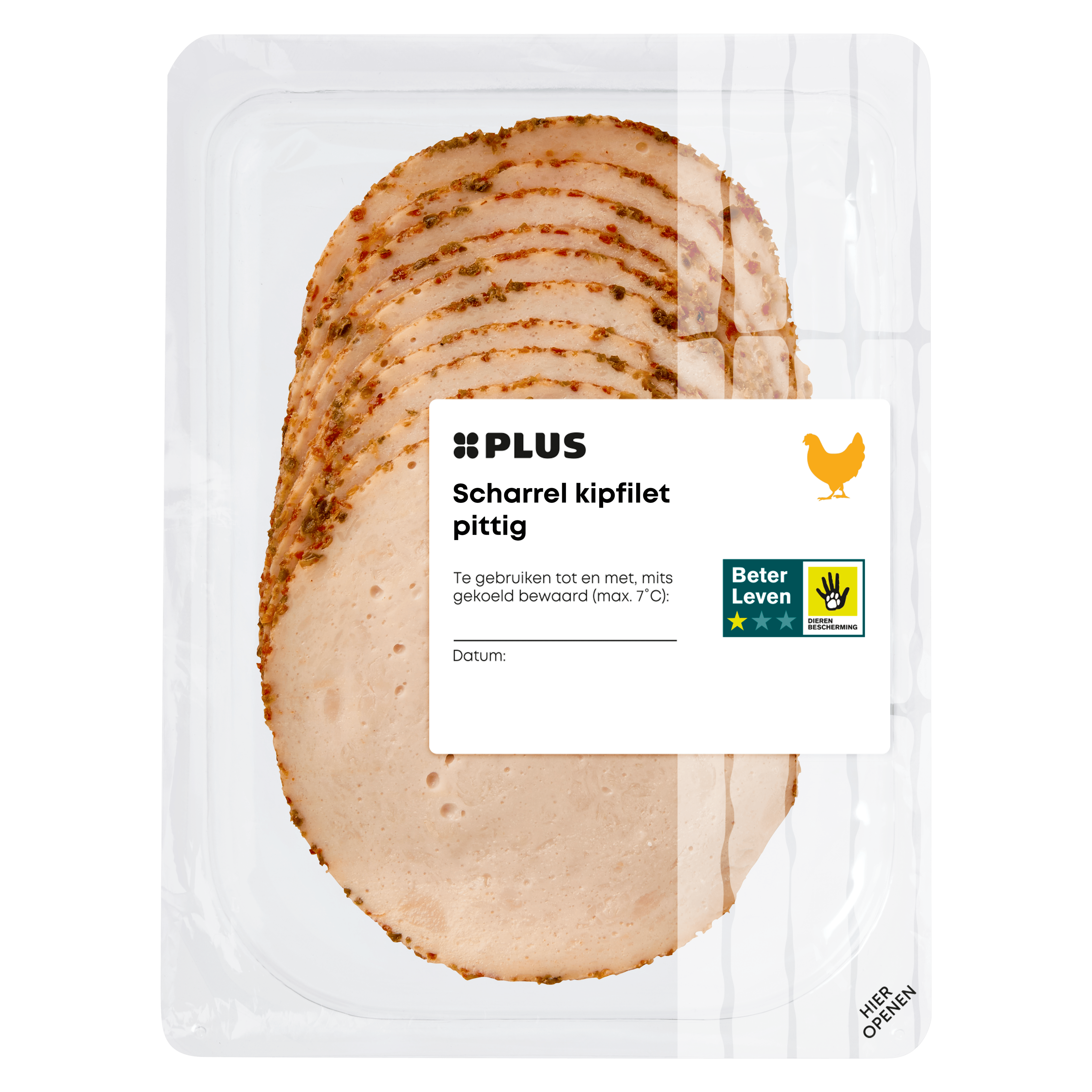PLUS Scharrel kipfilet pittig