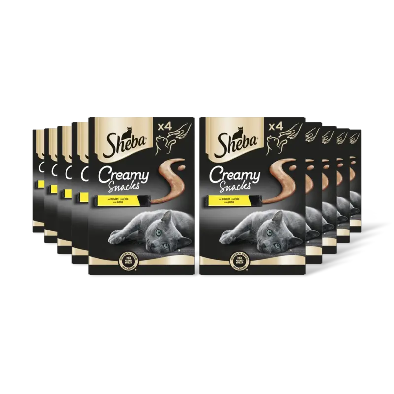 Sheba Creamy snacks kip 10-pack