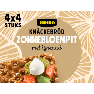 Jumbo Knäckebröd Zonnebloempit 4 x 4 Stuks