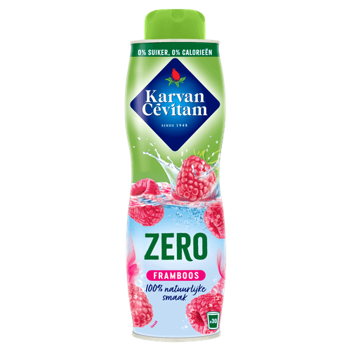 Karvan Cevitam Limonadesiroop framboos 0%