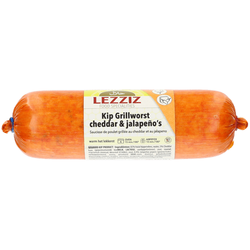 LEZZIZ Kip grillworst cheddar & jalapeno