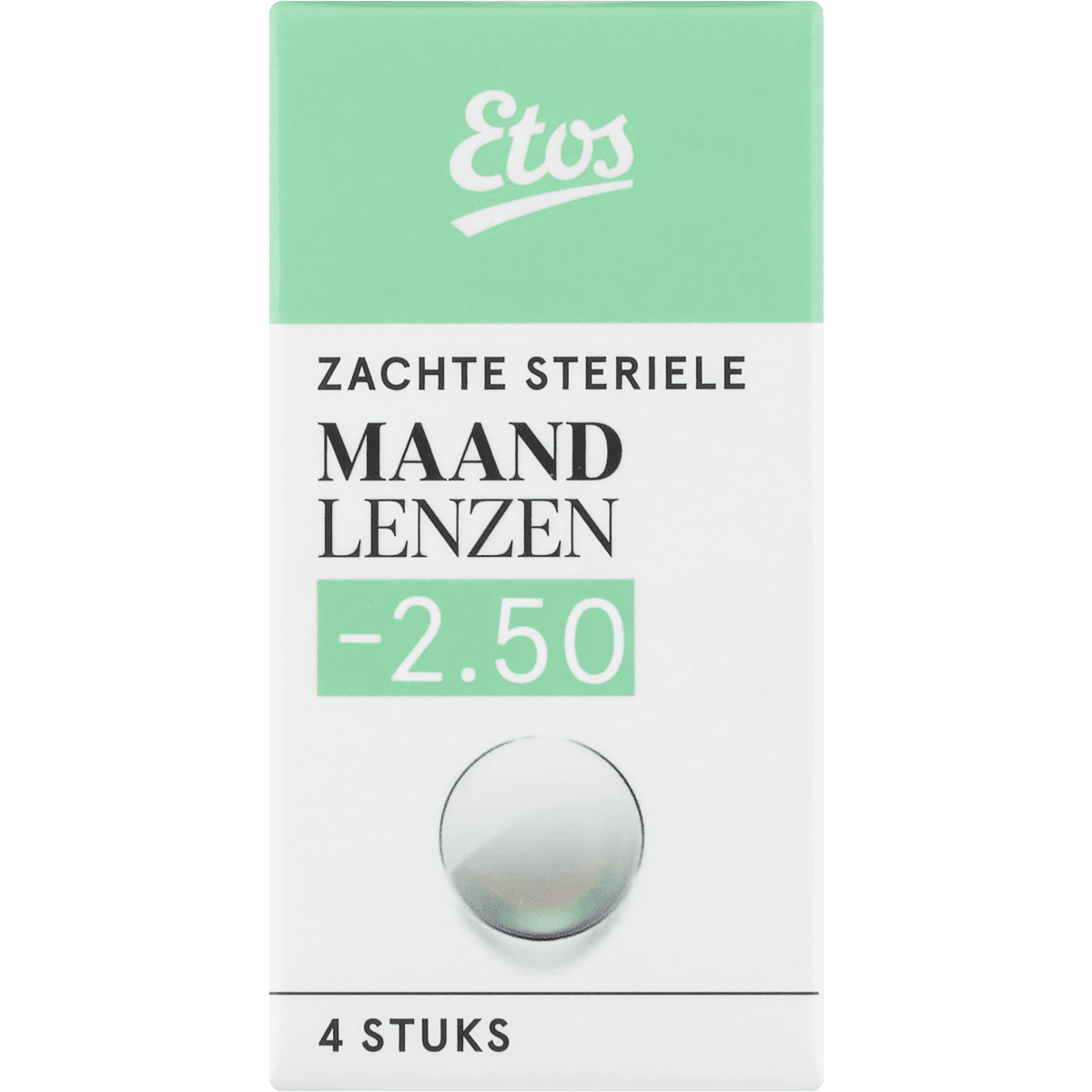 Etos Zachte Maandlenzen -2.50 4 stuks
