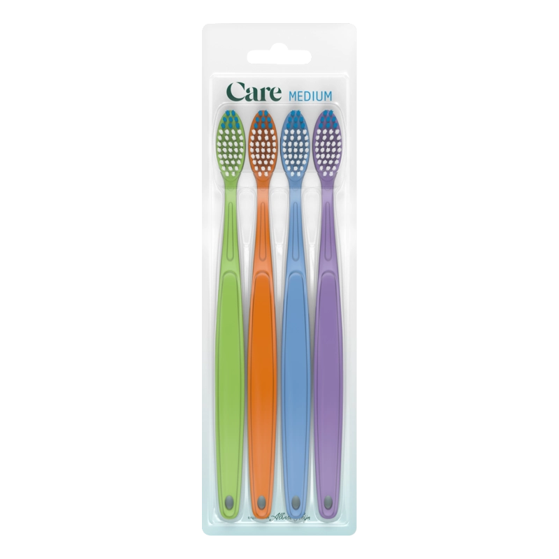 Care Tandenborstels medium 4 pack