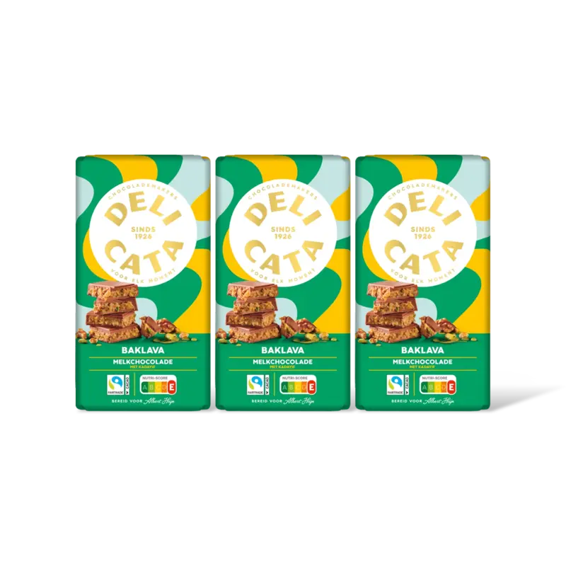 Delicata Melk met baklavavulling 3-pack