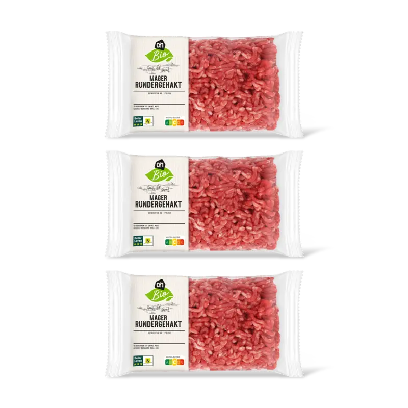 AH Biologisch Mager rundergehakt 3-pack