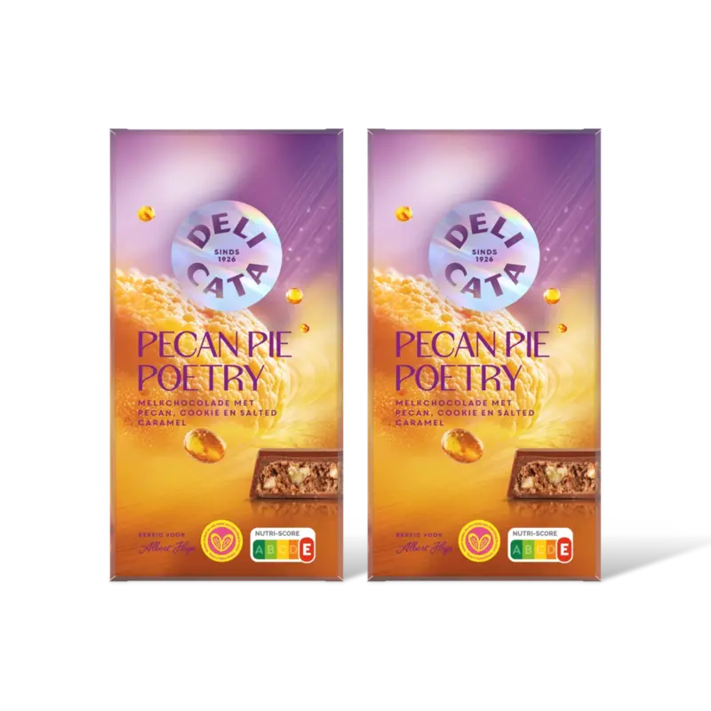 Delicata pecan pie poetry melkchocolade 2-pack