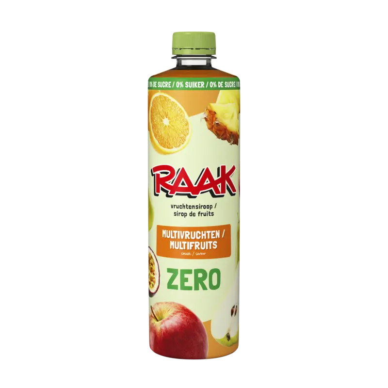 Raak Vruchtensiroop multivruchten zero sugar