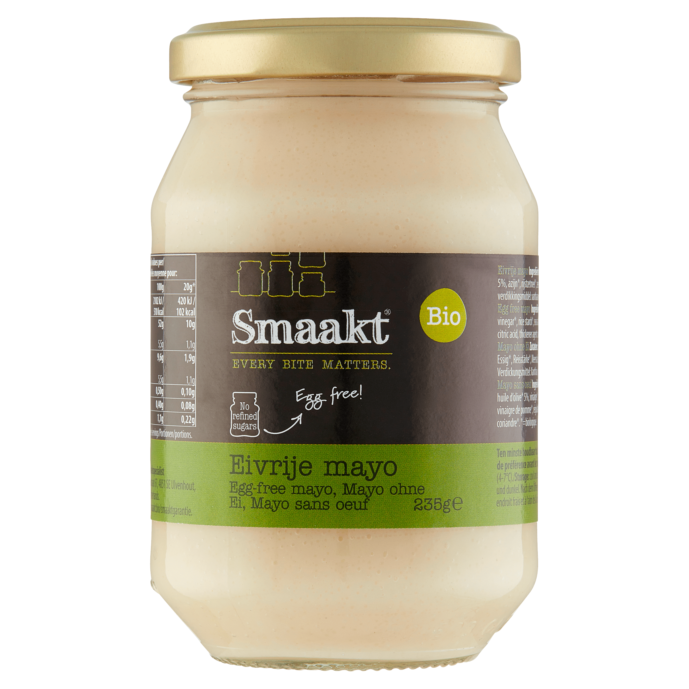 Smaakt Mayonaise zonder ei bio