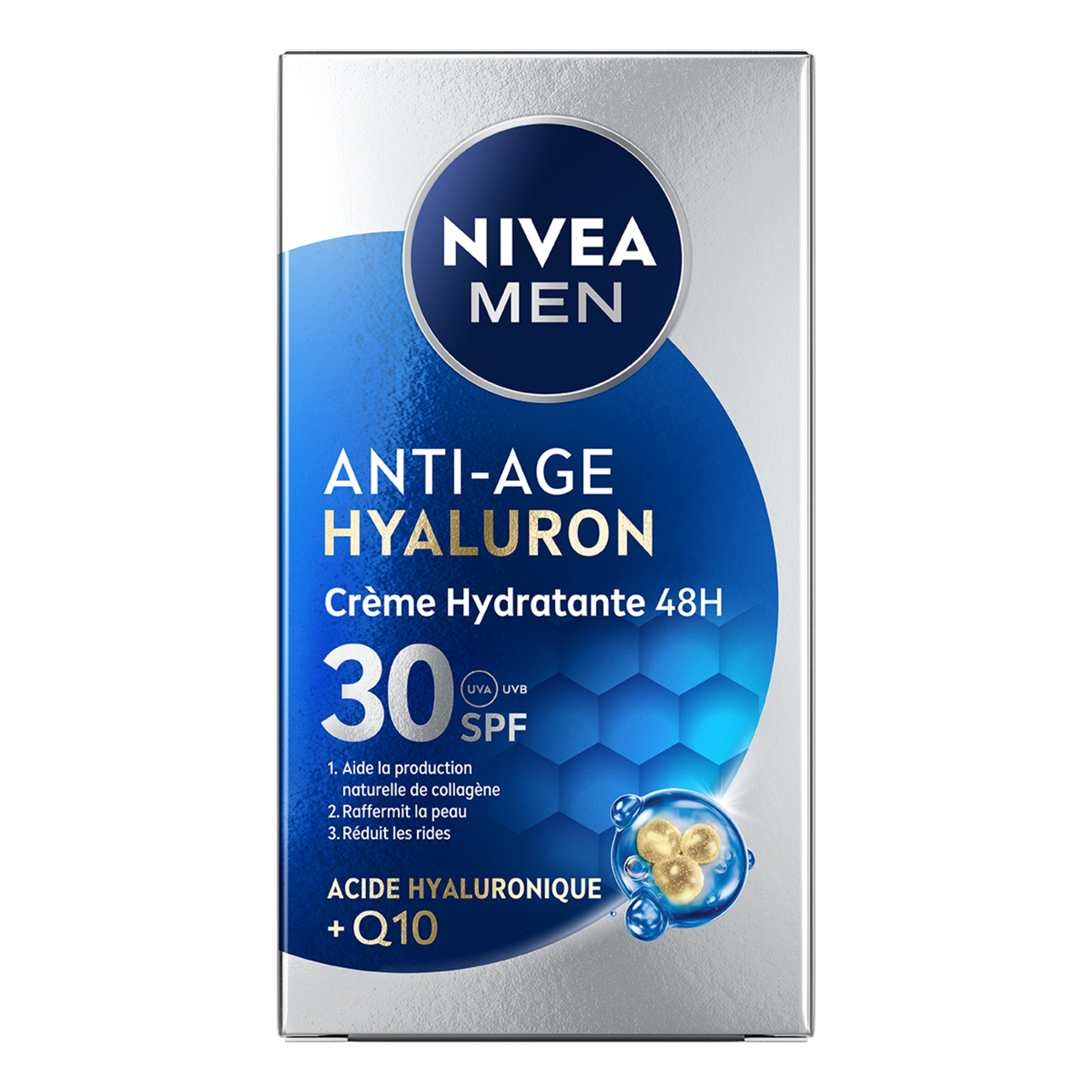NIVEA MEN Q10 Anti-Age Hyaluron Gezichtscrème SPF30 50 ML