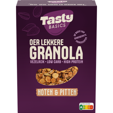TastyBasics Low Carb - High Protein Granola Noten