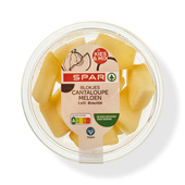 Spar cantaloupe meloen blokjes 150 gram