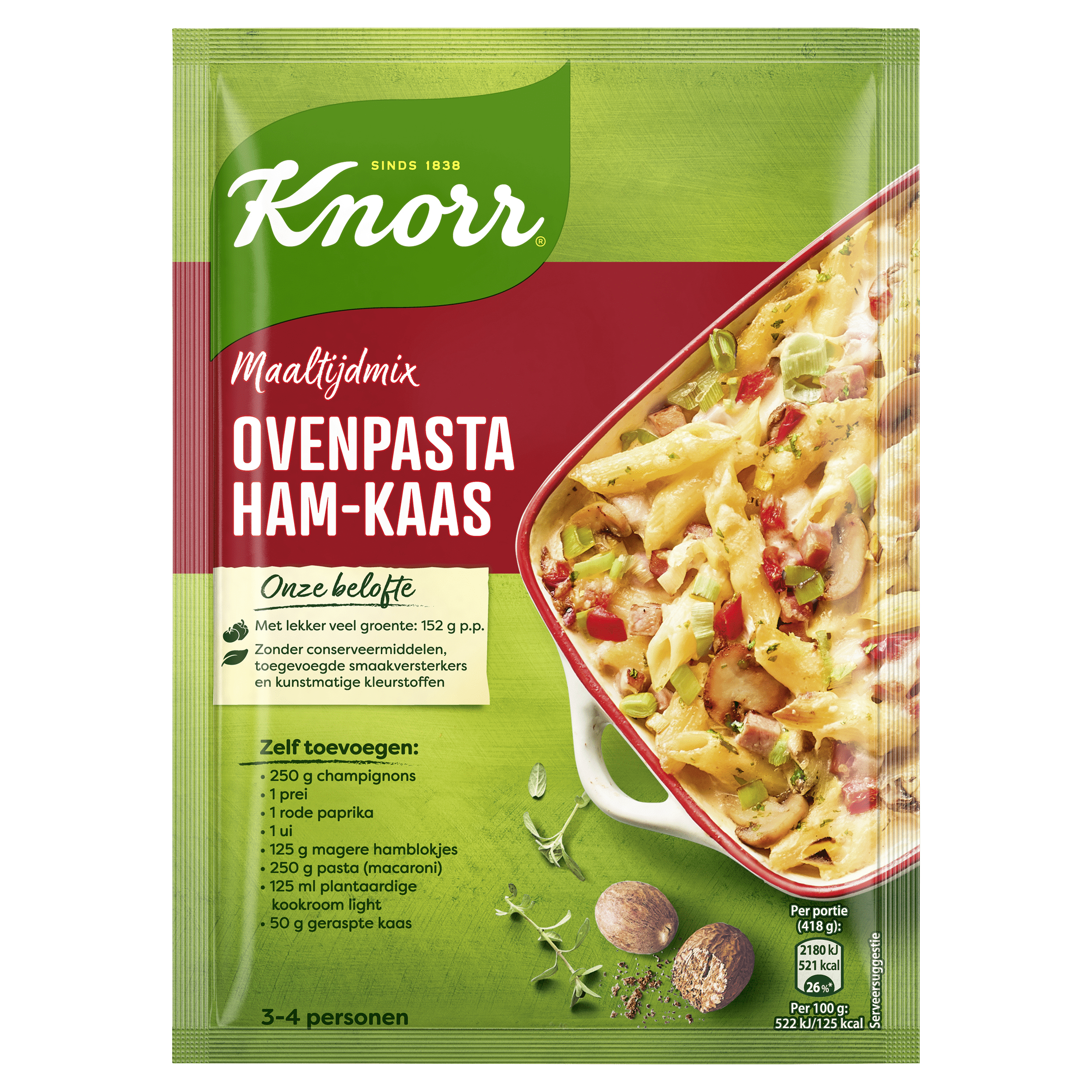 Knorr Maaltijdmix Ovenpasta Ham-Kaas