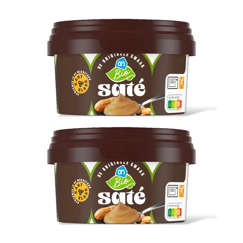 AH Biologisch Satesaus kant & klaar 2-pack