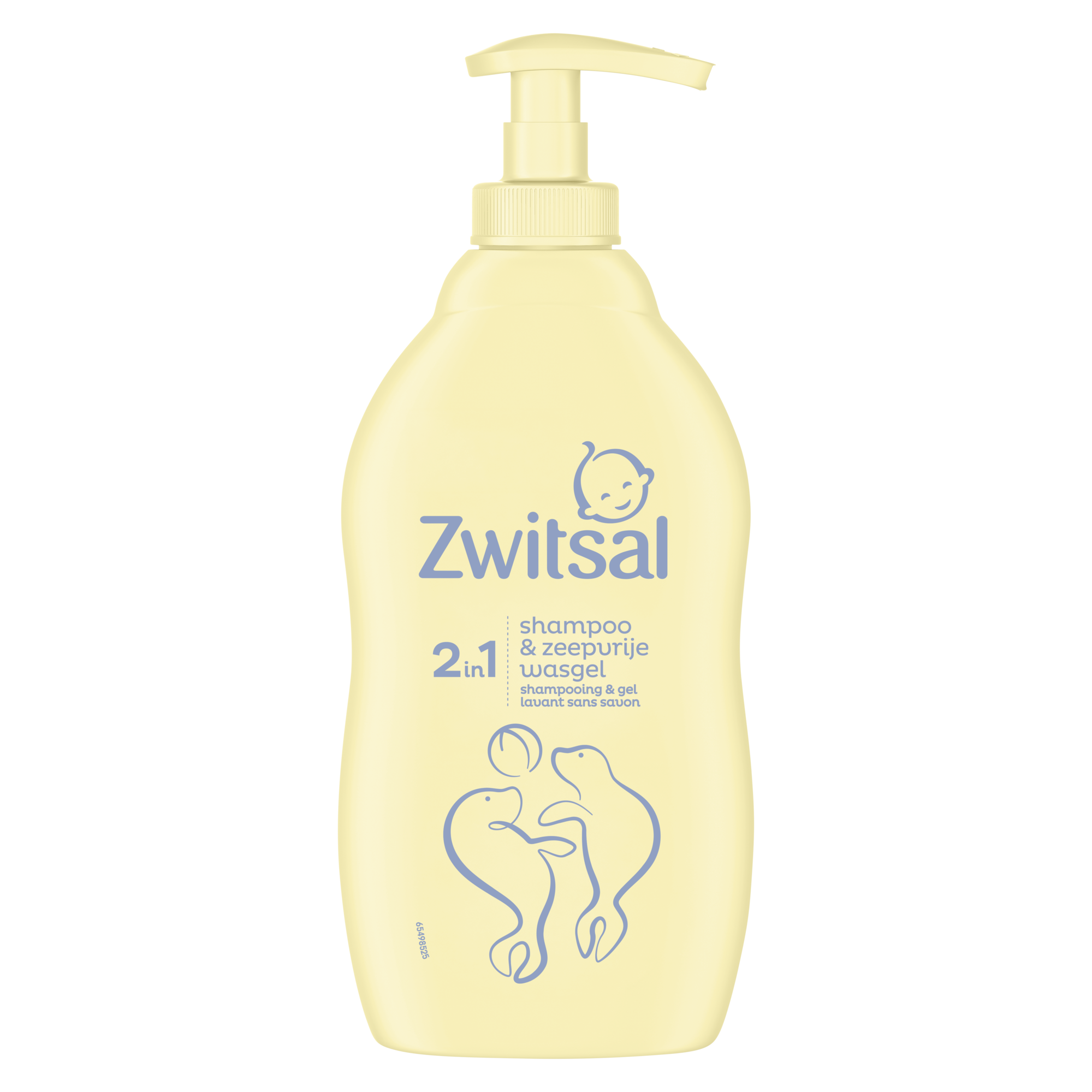 Zwitsal 2In1 Shampoo & Zeepvrije Wasgel 400 ML