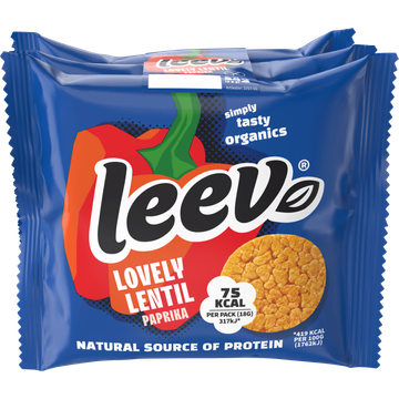 Leev Linzenwafels Paprika 3x2-pack 54g