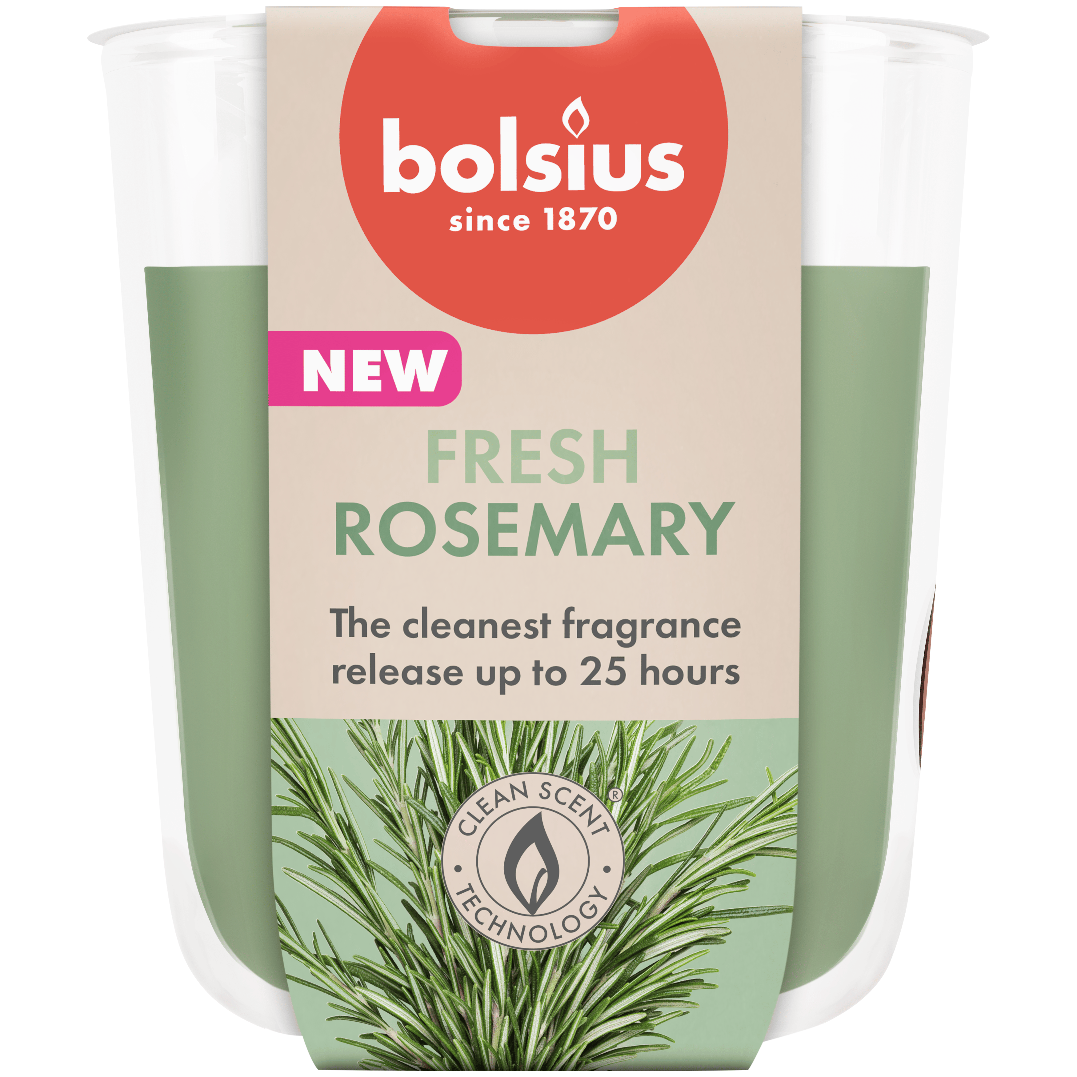 Bolsius Geurglas 80/73 True Scents Rosemary