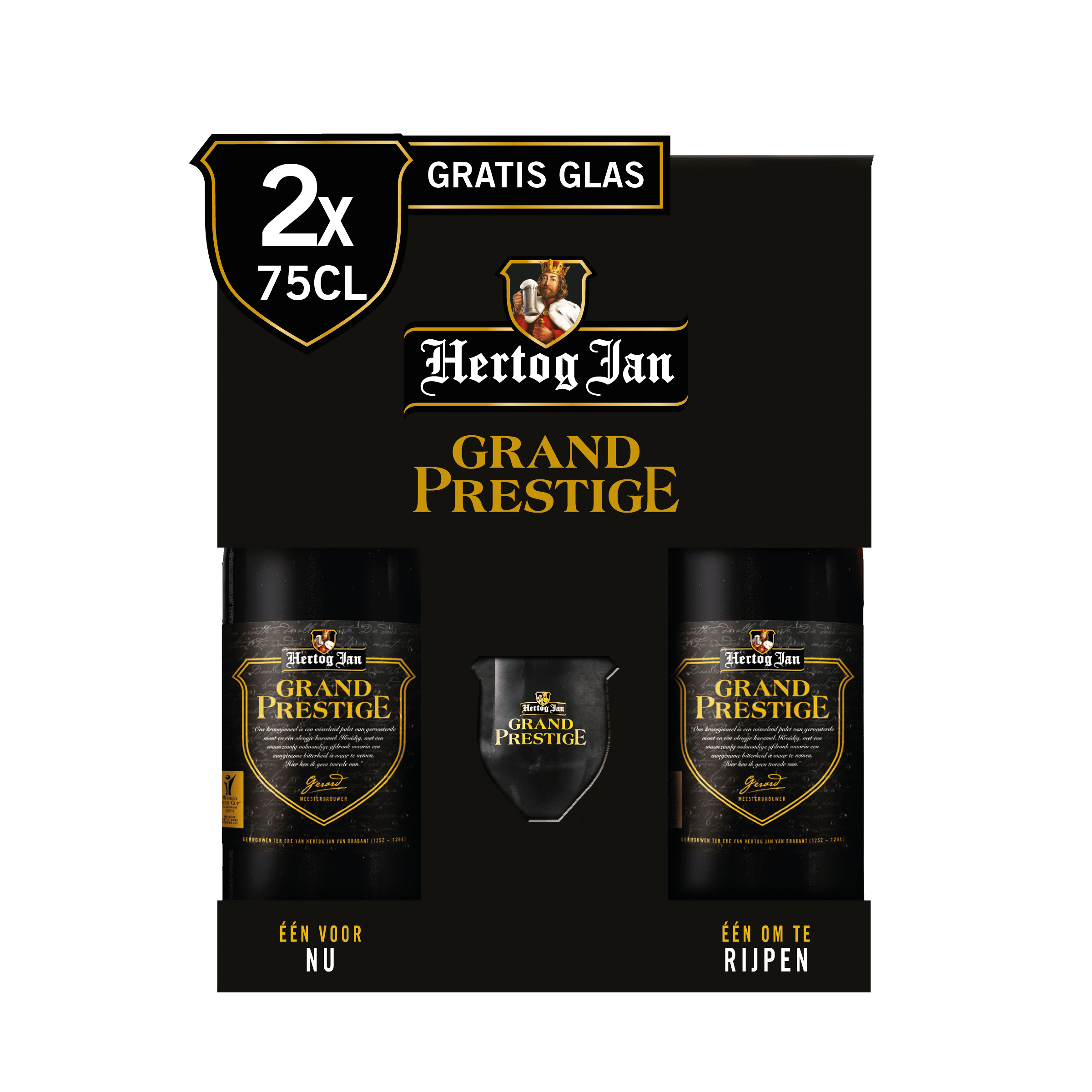 Hertog Jan Grand Prestige geschenkset met glas