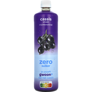 G'woon Cassis Vruchtensiroop 0%
