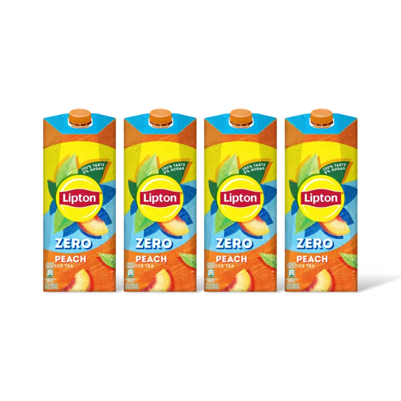 Lipton Ice tea peach zero sugar 4-pack