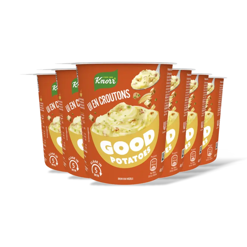 Knorr Good potatoes ui & croutons 6-pack