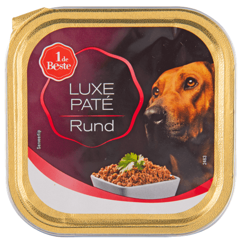 1 de Beste Hond luxe pate met rund