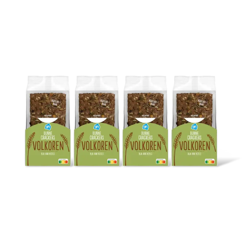 AH Dunne crackers volkoren 4-pack