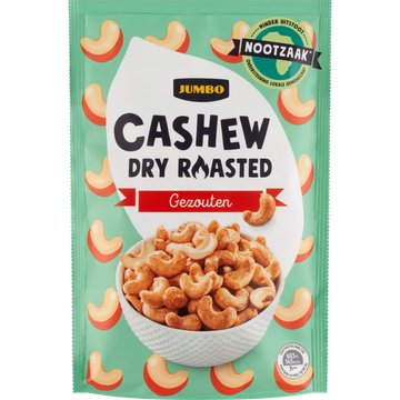 Jumbo Cashew Dry Roasted Gezouten 125 g